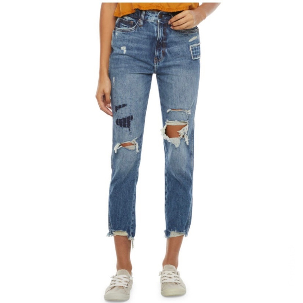 NEW Arizona High Rise Cropped Straight Leg Jeans size 11